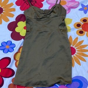 Golden brown cocktail dress from urban outfitters